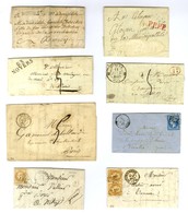 Lot De 17 Lettres De Noyers : MP Du 18e, PD, PP, Càd, PC Et GC. - TB. - Sonstige & Ohne Zuordnung