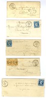 Lot De 5 Lettres De Sergines : Càd, PC Et GC. - TB. - Sonstige & Ohne Zuordnung