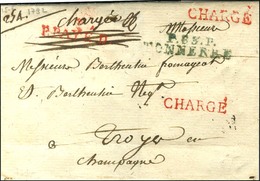 P.83.P. / TONNERRE Bleu Sur Lettre Chargée Sans Texte Datée 15 Juin 1792 Pour Troyes. - TB / SUP. - Other & Unclassified