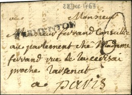 VERMENTON (L N° 1) Sur Lettre Avec Texte Daté 1763. - TB. - Other & Unclassified