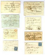 Lot De 15 Lettres De Villeneuve La Guyard : PD, PC Et GC. - TB. - Other & Unclassified