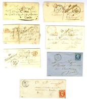 Lot De 7 Lettres De Villevallier : Cursives, PD, PC Et GC. - TB. - Autres & Non Classés