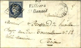 Grille / N° 4 (leg Def) Cursive 83 / Villiers / St Benoit. 1851. - TB. - Other & Unclassified