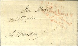 ' Premier Consul / De La République ' Rouge (S N° 1096 A) Sur Lettre Avec Texte Daté An 12. - TB / SUP. - R. - Cartas Civiles En Franquicia