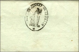 MAISON D'ARRET DE L'ABBAYE (S N° 9551) Au Verso D'une Lettre Avec Texte Daté Le 23 Germinal An 3. - SUP. - 1701-1800: Precursori XVIII