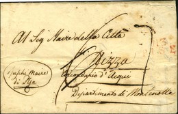 113 / PISE Rouge  Sur Lettre Datée 14 Novembre 1811 Pour Nice. Au Verso, DEB. NICE + Mention Manuscrite '' Décachetée Pa - 1792-1815: Conquered Departments