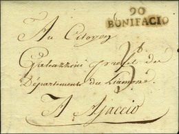 90 / BONIFACIO Sur Lettre Avec Texte Daté An 10. - SUP. - 1792-1815: Conquered Departments