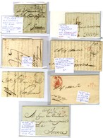 Lot De 7 Lettres De Pise Dont Franchises. - B / TB. - 1792-1815: Conquered Departments