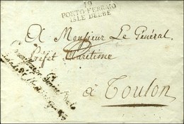 19 / PORTO-FERRAIO / ISLE DELBE Sur Lettre Avec Franchise Commissaire Général De L / Isle Delbe Et Dépendances. 1806. -  - 1792-1815: Départements Conquis