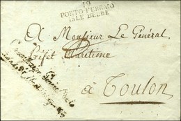 19 / PORTO-FERRAIO / ISLE DELBE Sur Lettre Avec Franchise Commissaire Général De L / Isle Delbe Et Dépendances. 1806. -  - 1792-1815 : Departamentos Conquistados