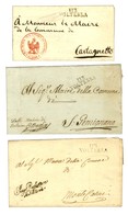 Lot De 3 Lettres Avec Franchises Diverses Et Marques Postales 113 / VOLTERRA. - TB / SUP. - 1792-1815: Veroverde Departementen