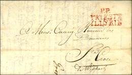PP / TRIESTE / ILLYRIE Rouge Sur Lettre Avec Texte Daté Le 16 Juin 1813. - TB / SUP. - 1792-1815: Départements Conquis