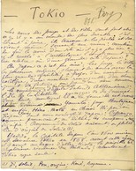 GAUTIER Judith (1845-1917), Femme De Lettres Et Académicienne Goncourt. - /- TOKIO. - Andere & Zonder Classificatie