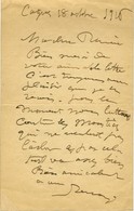 RENOIR Auguste, Pierre-Auguste Renoir, Dit (1841-1919), Peintre. - Sonstige & Ohne Zuordnung