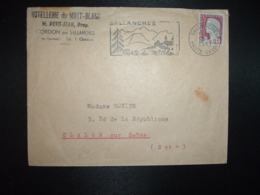 LETTRE TP M. DE DECARIS 0,25 OBL.MEC.13-5 1961 SALLANCHES HAUTE-SAVOIE (74) HOTELLERIE Du MONT-BLANC Mr PETIT JEAN - Otros & Sin Clasificación