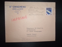 LETTRE TP TROYES 0,10 OBL.MEC.18-7 1963 REIMS PPAL MARNE (51) Ets CHAGNEAU à ORMES - Altri & Non Classificati