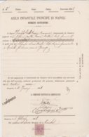 1896-documento Con Marca Da Bollo - Fiscale Zegels