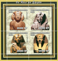 Mozambique 2002 - Kings Of Egypt 4v - Y&T 2026-2029, Scott 1609, Michel 2445-2448. - Mozambique