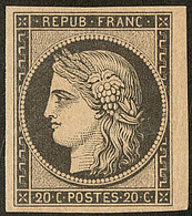 ** Réimpression. No 3f, Superbe - 1849-1850 Ceres