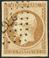 No 9, Obl Pc. - TB - 1852 Louis-Napoléon