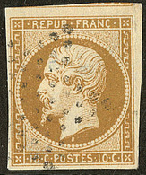 No 9a, Obl étoile, Un Voisin, Aminci Mais TB D'aspect - 1852 Louis-Napoleon