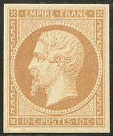 * No 13B, Brun Clair, Quasiment **, Très Frais. - TB. - R - 1853-1860 Napoleone III