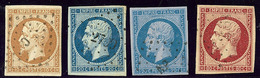 Nos 13B, 14Ad, 14Ae, 17A. - TB - 1853-1860 Napoléon III