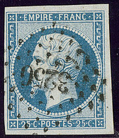 No 15, Obl Pc 3256. - TB - 1853-1860 Napoléon III.