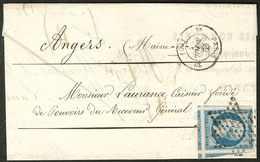 Lettre. No 15, Cinq Voisins, Obl étoile Sur Lettre, Jolie Pièce. - TB - 1853-1860 Napoleone III