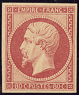 * No 17B, Rose, Jolie Pièce. - TB. - RR - 1853-1860 Napoleone III