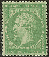 ** No 20a, Vert Foncé, Superbe - 1862 Napoléon III.