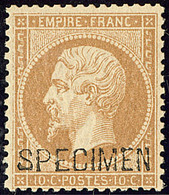 * Surchargé "SPECIMEN". No 21c, Très Frais. - TB - 1862 Napoléon III.