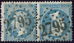 Tête-bêche. No 22b, Paire Obl Gc 2795 De Pau. - B - 1862 Napoleon III