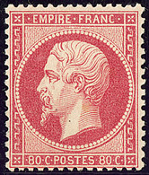 ** No 24, Rose, Très Frais. - TB. - R - 1862 Napoleon III