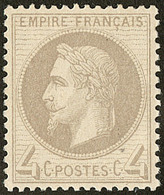 * No 27B, Gris, Quasiment **, Très Frais Et Centré. - TB - 1863-1870 Napoléon III. Laure