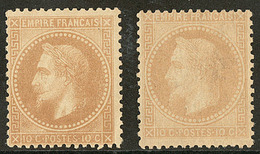 * Nos 28A, 28B. - TB - 1863-1870 Napoleon III With Laurels