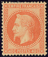 * No 31, Orange, Nuance Foncée, Très Frais Et Centré. - TB. - R - 1863-1870 Napoléon III Con Laureles