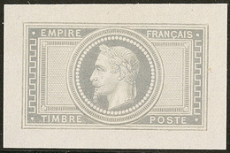 (*) Epreuve, Sans La Valeur. No 33, 46x30mm. - TB. - R - 1863-1870 Napoléon III Lauré