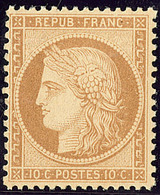 ** No 36, Bistre Jaune, Très Frais Et Centré. - TB. - R - 1870 Siege Of Paris