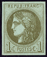 ** No 39IIIl, Olive, Très Frais. - TB - 1870 Emisión De Bordeaux