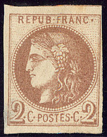 (*) Report I. No 40I, Chocolat Clair, Aminci, TB D'aspect - 1870 Ausgabe Bordeaux
