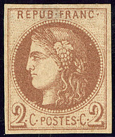 * Rothschild. No 40Ib, Chocolat, Aminci Mais TB D'aspect - 1870 Emission De Bordeaux