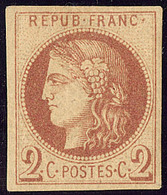 * Rothschild. Impression Fine De Tours. No 40Id, Brun-rouge, Très Frais. - TB. - R - 1870 Ausgabe Bordeaux