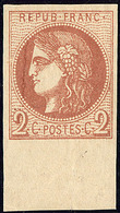 ** No 40II, Brun-rouge, Bdf, Pos. 12, Très Frais. - TB - 1870 Bordeaux Printing