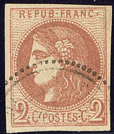 No 40II, Infime Pelurage En Marge Hors Timbre Sinon TB - 1870 Emission De Bordeaux