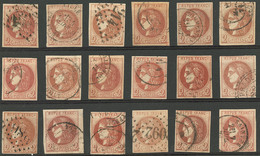 No 40II, Nuances Et Obl Diverses, Tous états - 1870 Bordeaux Printing