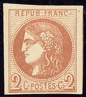 (*) No 40IIa, Brun-rouge Clair, Un Voisin. - TB - 1870 Ausgabe Bordeaux