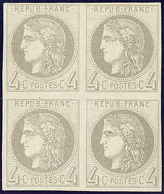 ** No 41II, Bloc De Quatre (deux Ex *), Très Frais. - TB - 1870 Emisión De Bordeaux