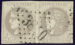 No 41II, Paire Obl Gc 3840. - TB - 1870 Emission De Bordeaux