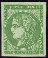 ** No 42IIg, Vert Jaune, Très Frais. - TB - 1870 Bordeaux Printing